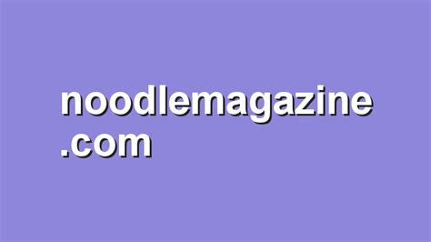 noodle magazine taboo